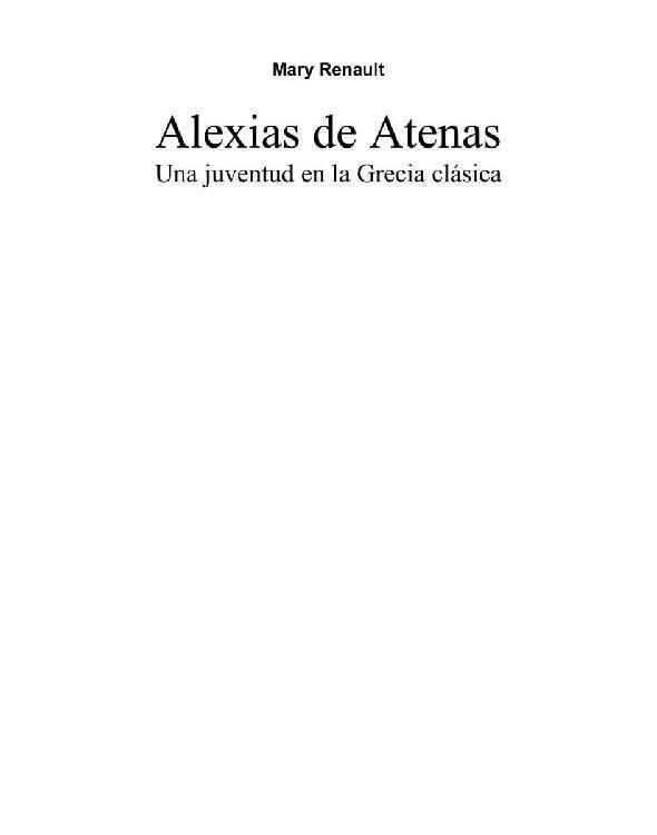 Portada de Alexias de Atenas